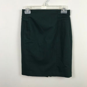 Express Hunter Green Pencil Skirt